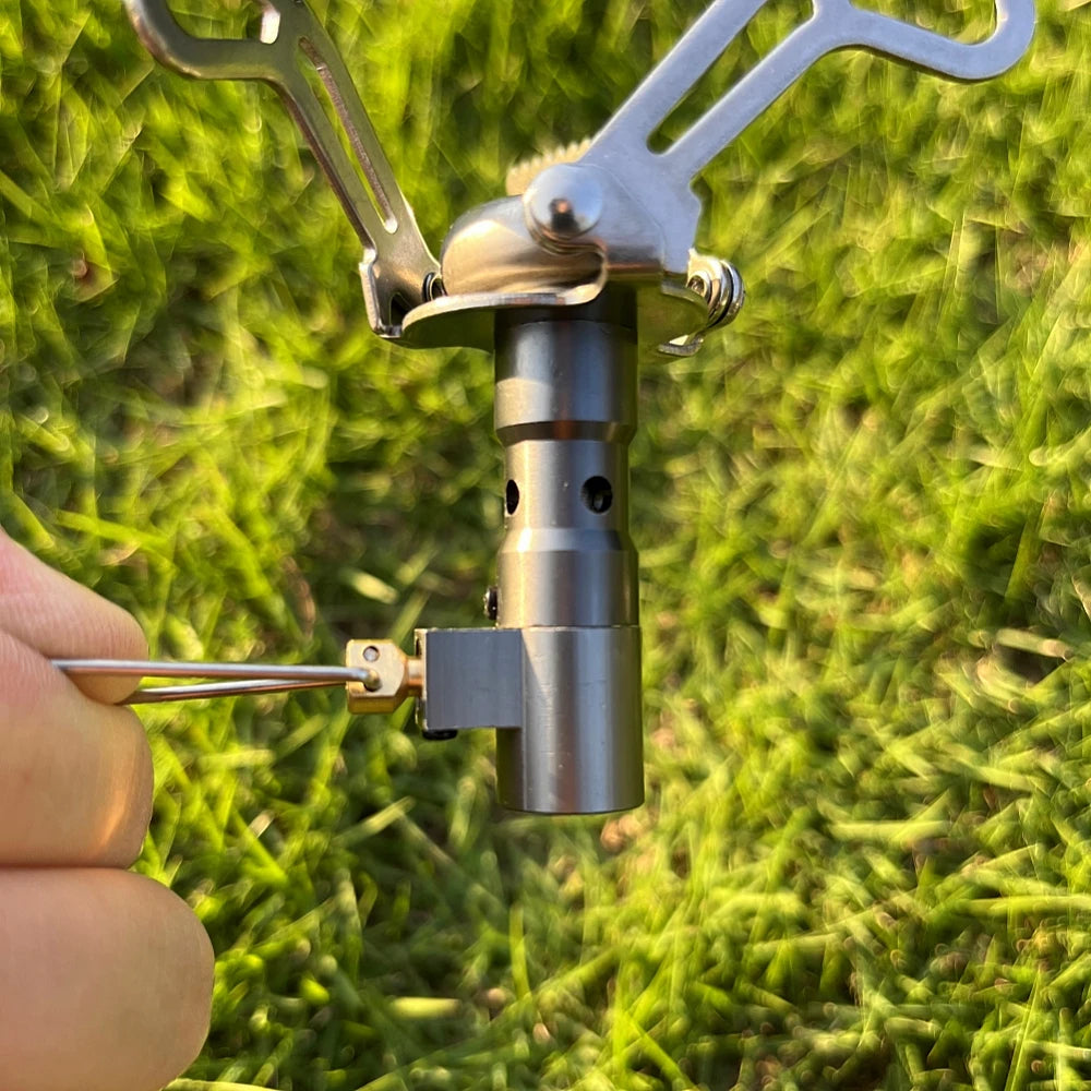 Hikevictor 3000W Camping Portable Stove Foldable Mini Cooker Outdoor Picnic Pocket Burner Cooking Gas Survival Head Stove